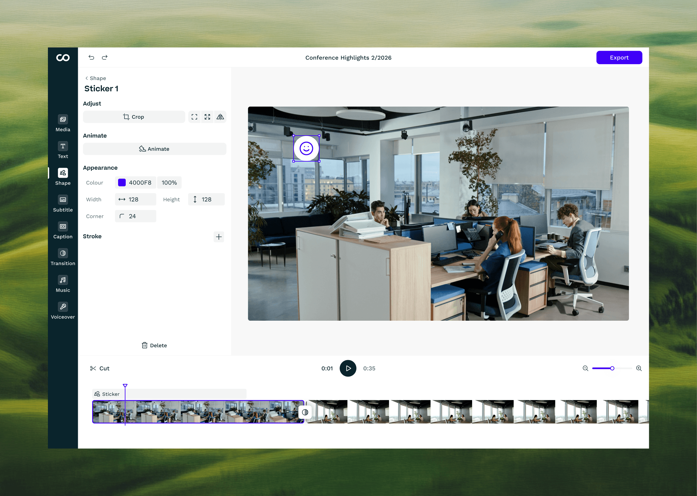 AI native video editing software hero